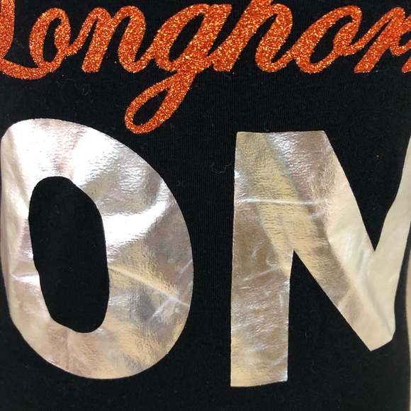 Texas Longhorns T Shirt Sequined Glitter - Picture 4 of 5